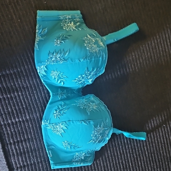 La Vie En Rose Turquoise Bra - Picture 1 of 3